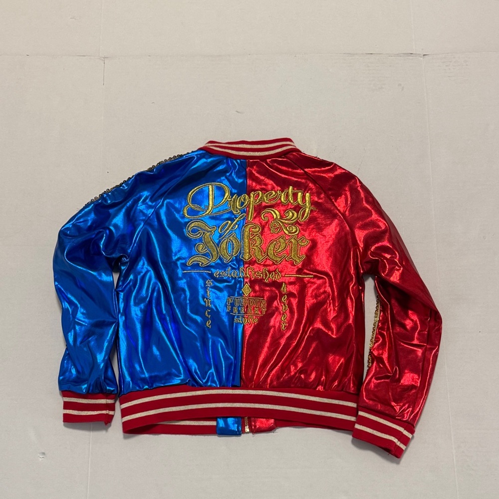 Women's Harley Quinn Suicide Squad Cosplay Costume Party Bomber Jacket Small
